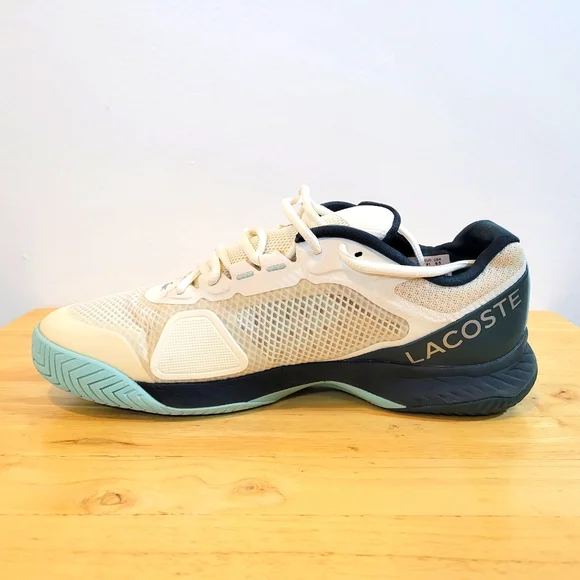 Lacoste Cream and Black Athletic Shoes - Picture 5 of 12